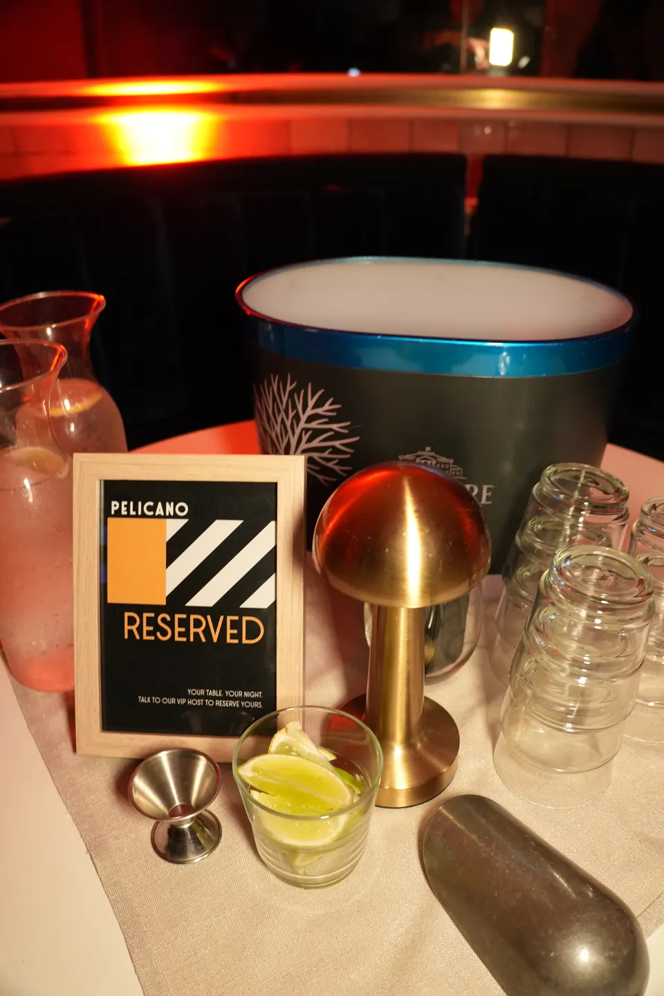 Reserved VIP table